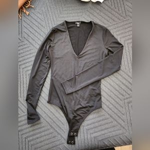 XS black long sleeve body suit by express